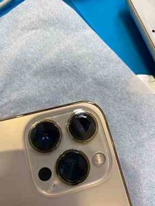 iPhone13Proアウトカメラレンズカバー修理