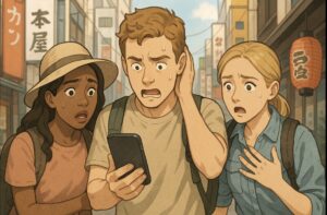 旅行中のiPhone故障でパニック